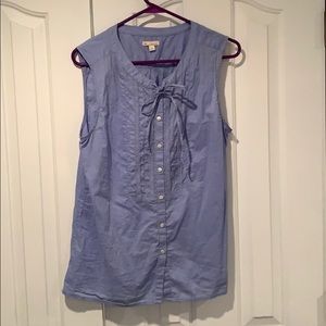 Blue button down